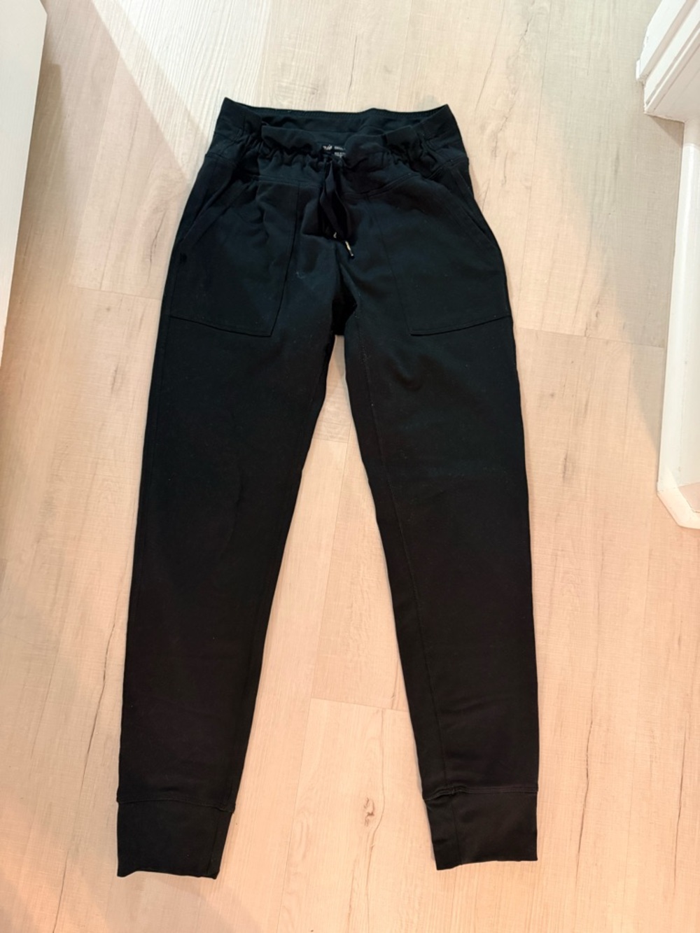 aerie Black Jogger Pants with Drawstring Waist